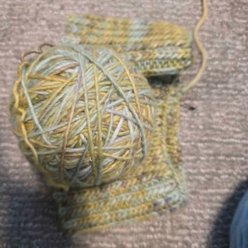 Lot of wool yarn